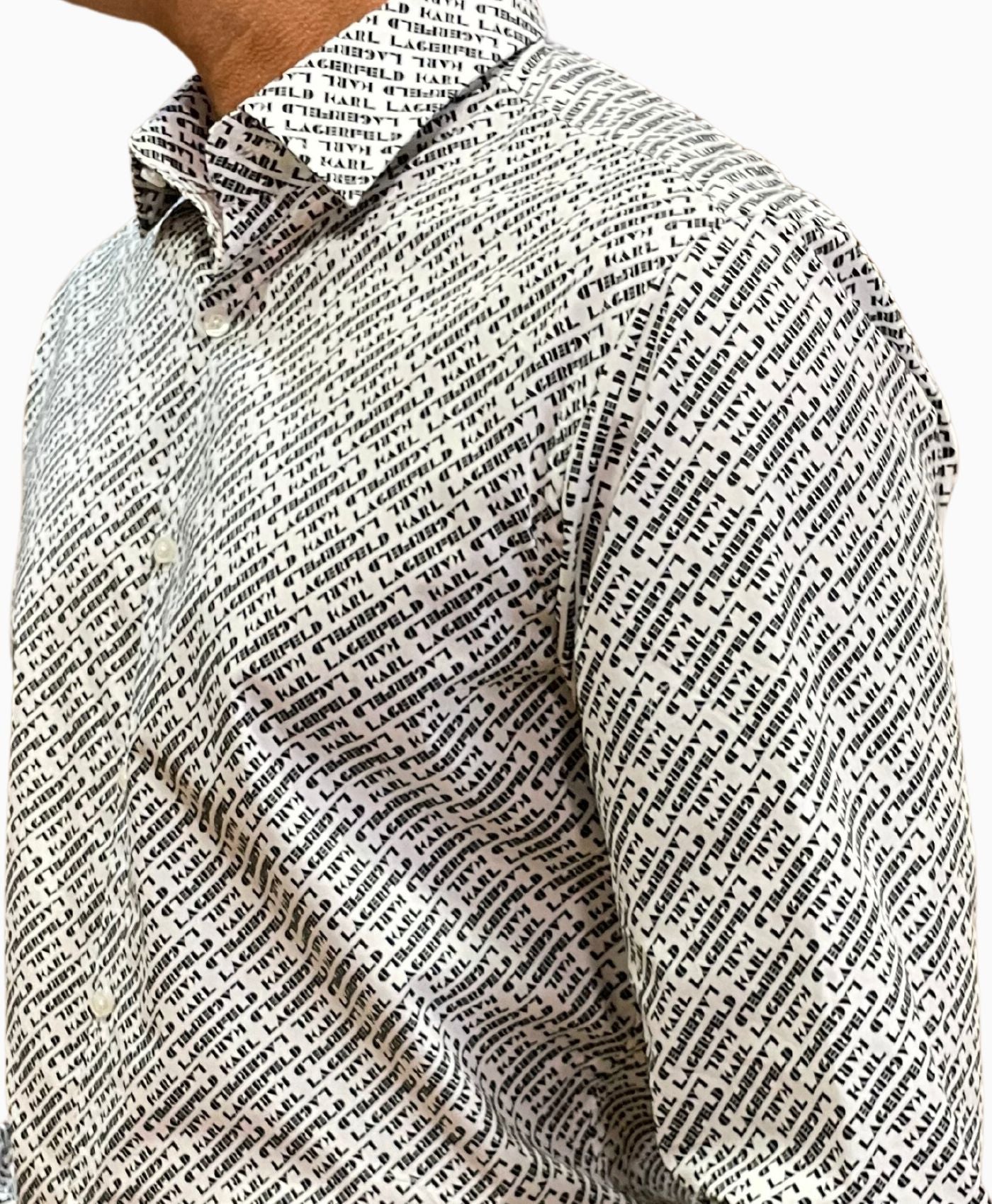 Camisa 533679 blanco/negro