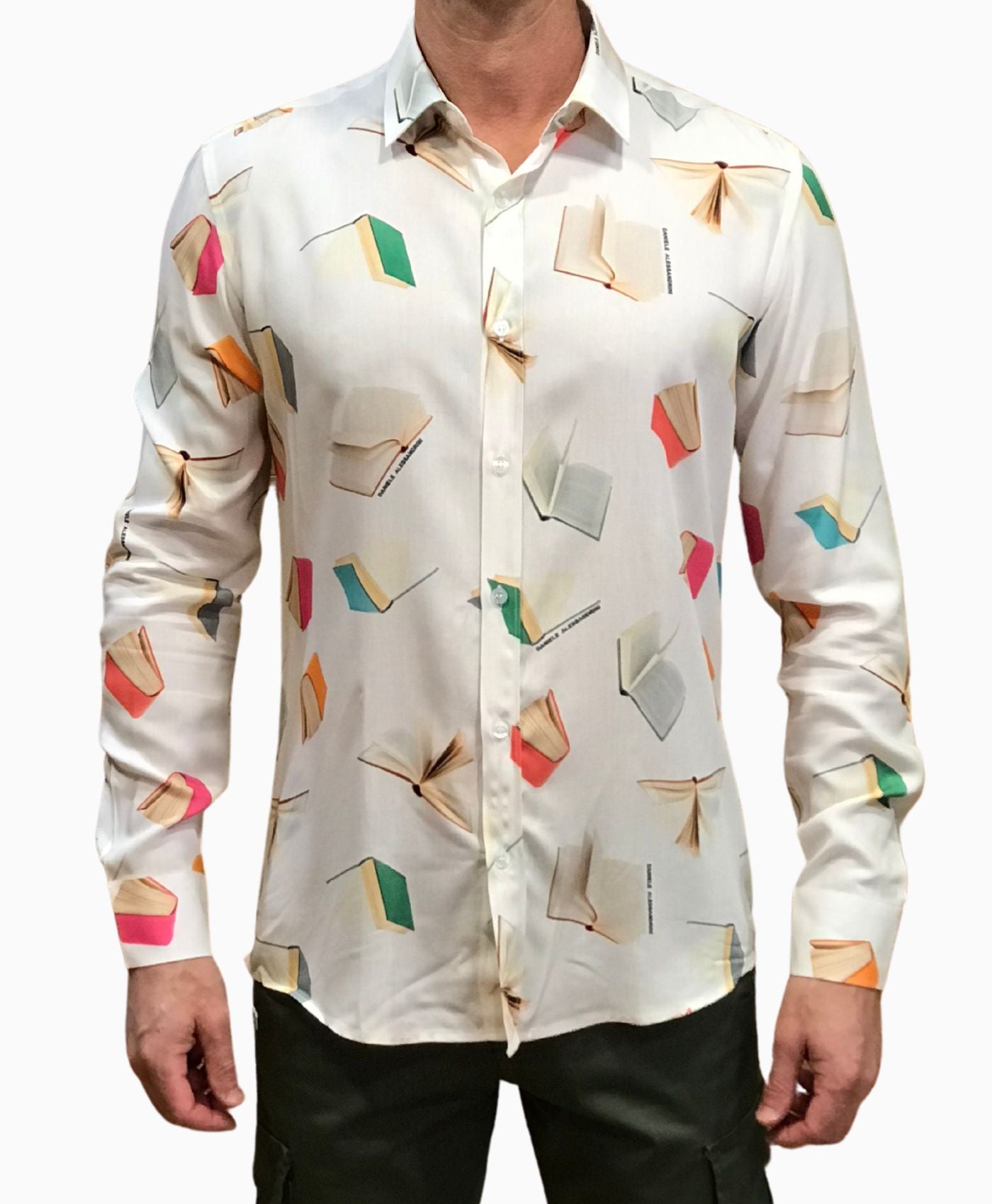 Camisa Libros blanco