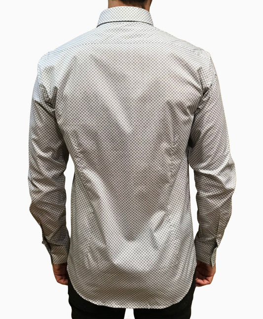 Camisa 605003-19 negro y blanco