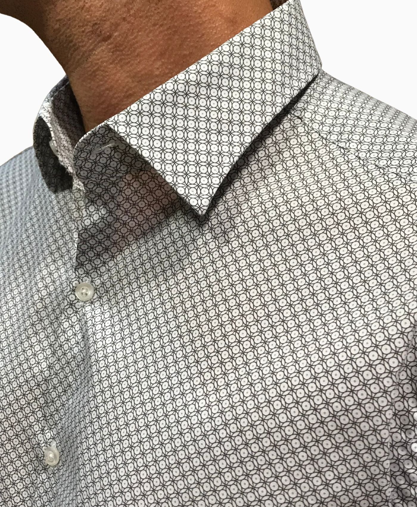 Camisa 605003-19 negro y blanco