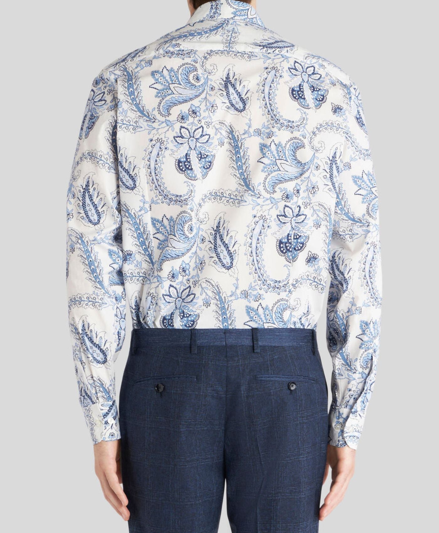 Camisa Paisley Floral Blanco