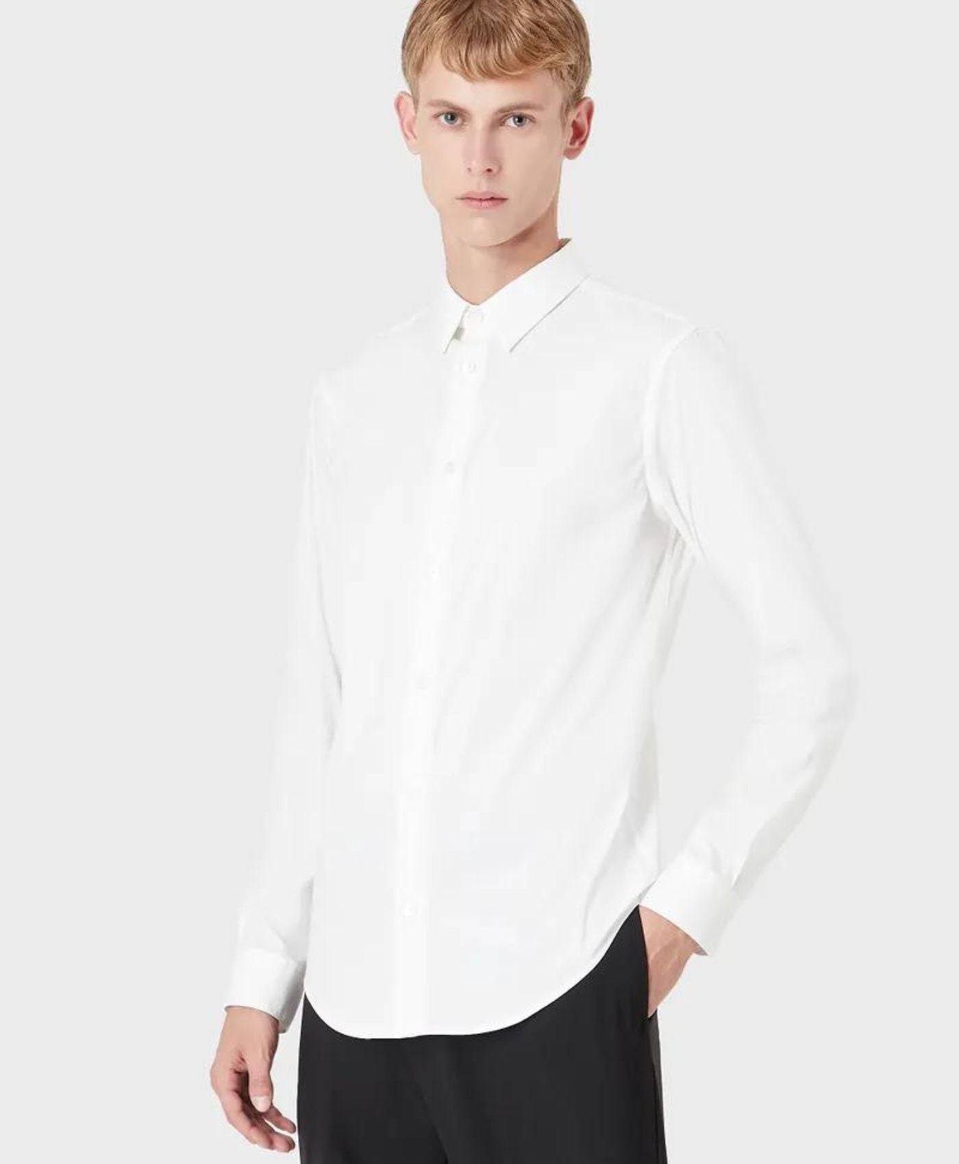 Camisa Lisa 8N1C09 Blanco