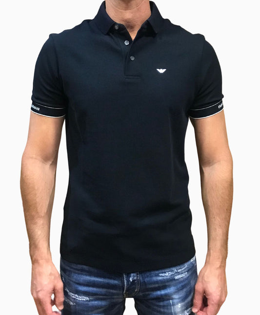 Polo Navy Cuff Marino