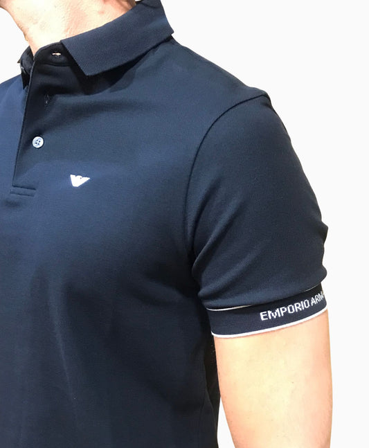 Polo Navy Cuff Marino