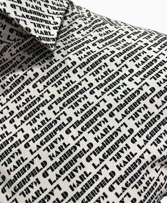 Camisa 533679 blanco/negro