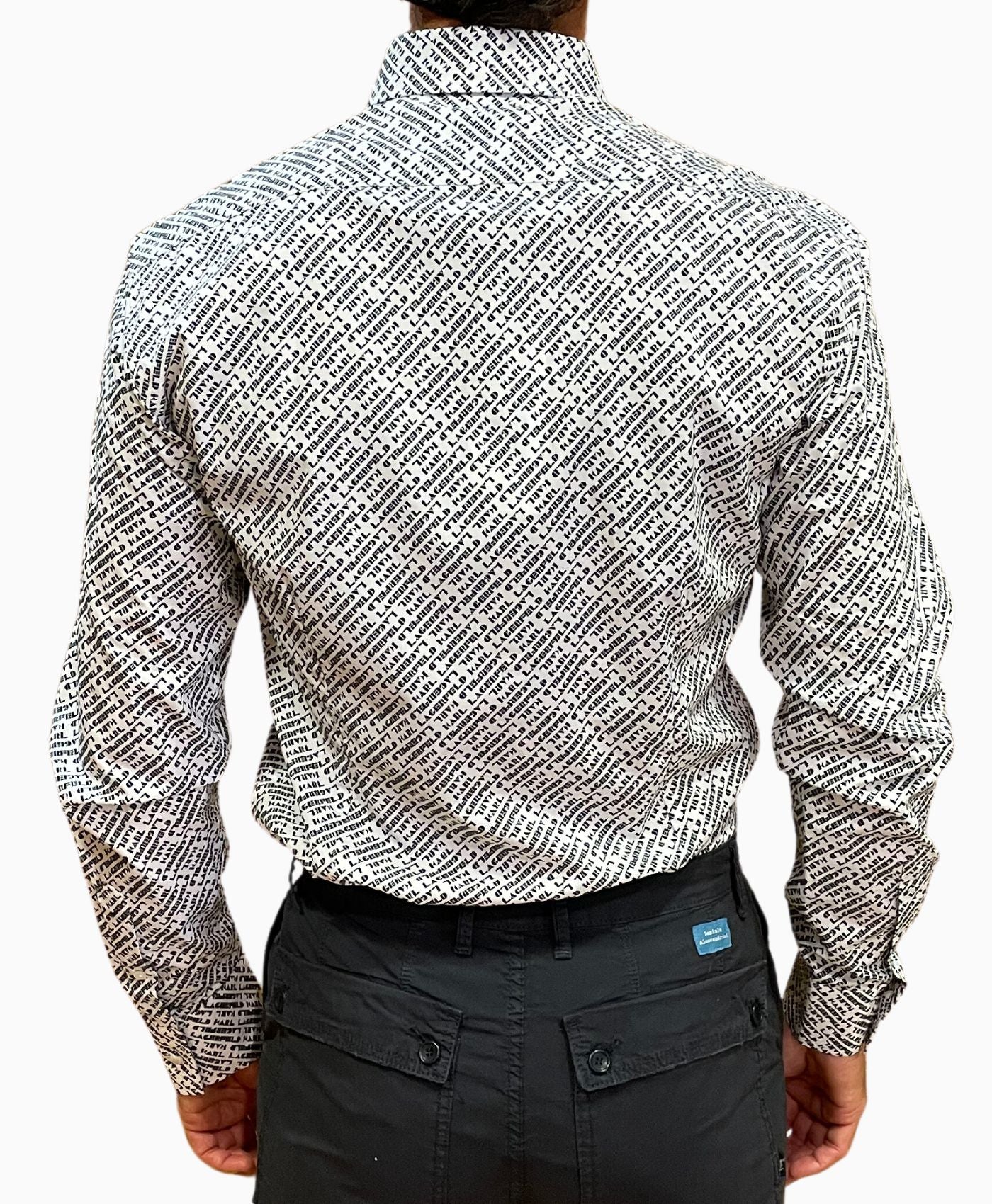 Camisa 533679 blanco/negro