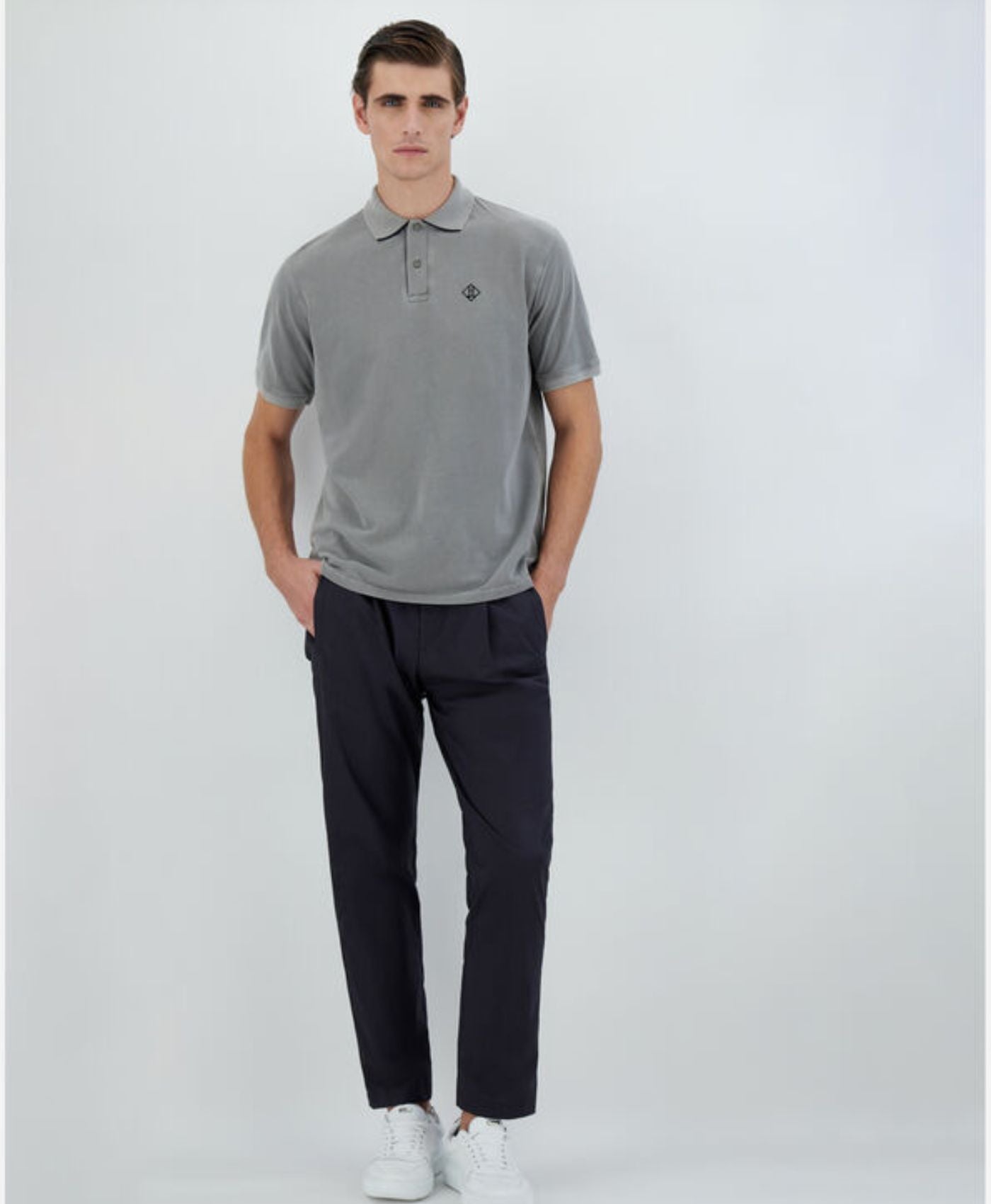 Polo JPL00126U Gris Azulado