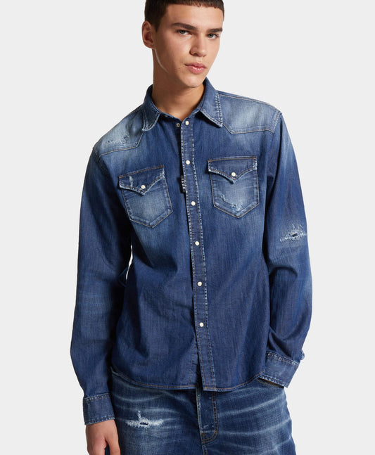 Camisa S79DL0049 jean azul