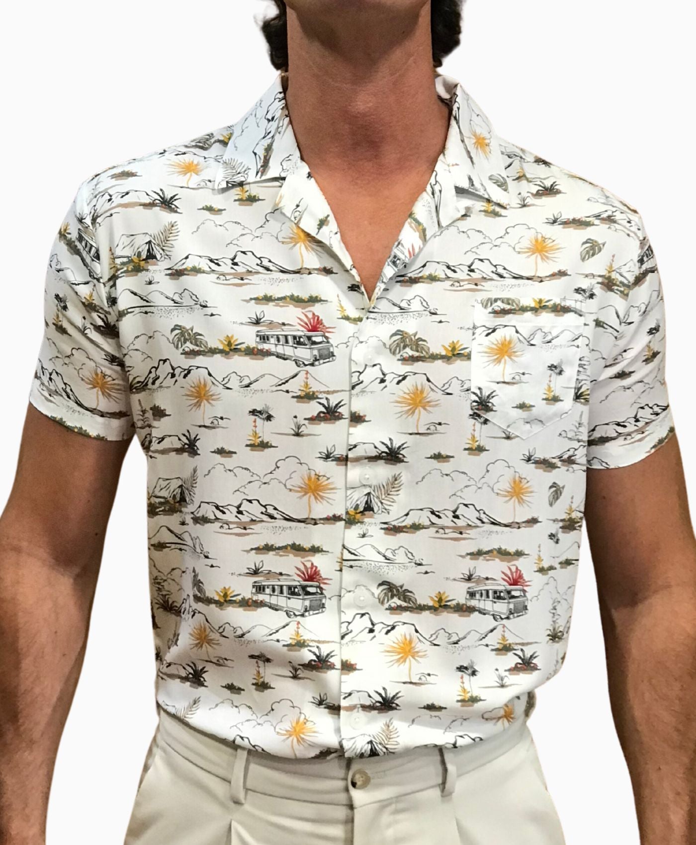 Camisa Bowling Blanco