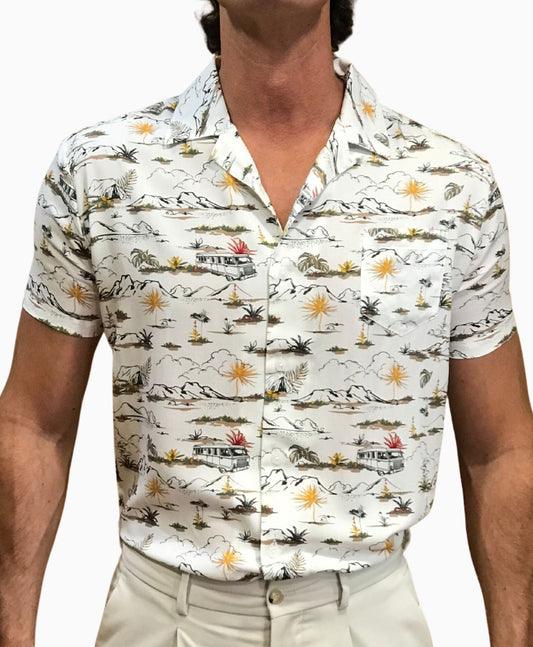 Camisa Bowling Blanco