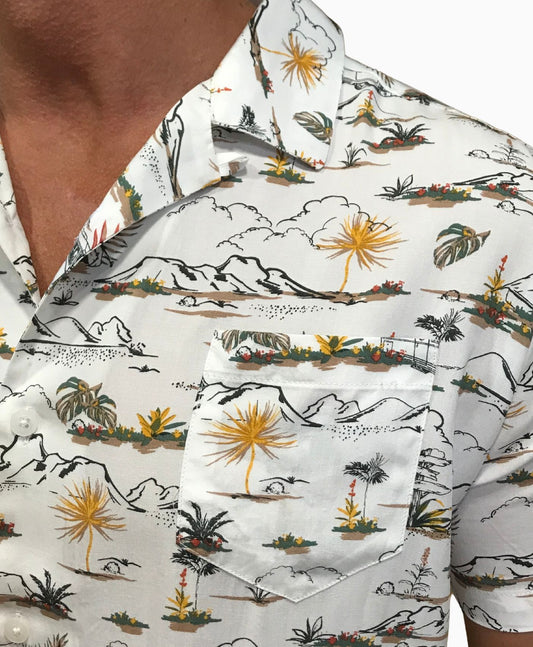 Camisa Bowling Blanco