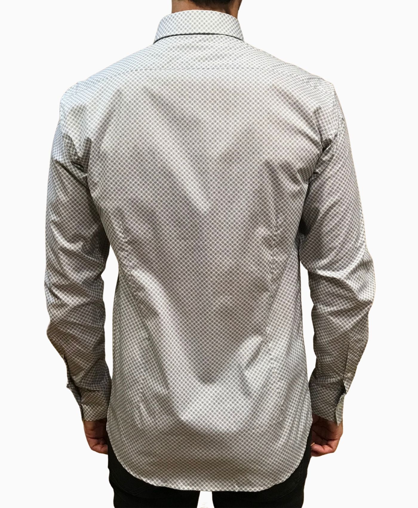 Camisa 605003-19 negro y blanco