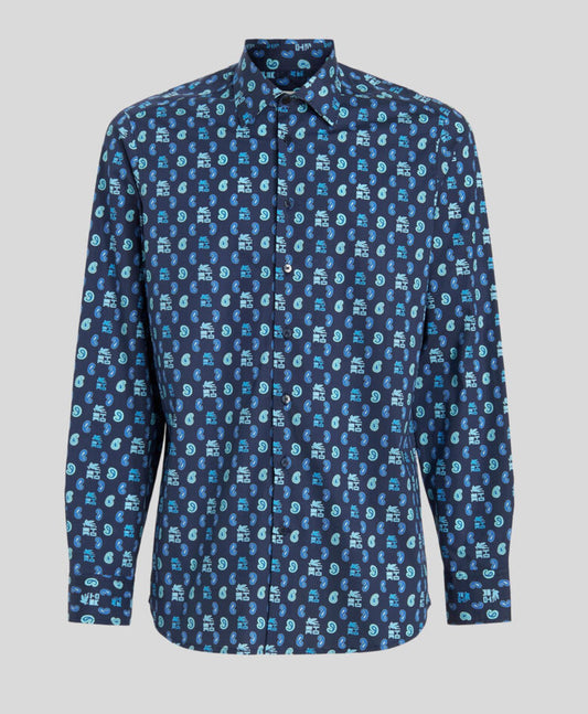 Camisa Logos E Marino