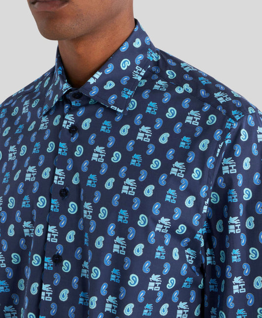 Camisa Logos E Marino