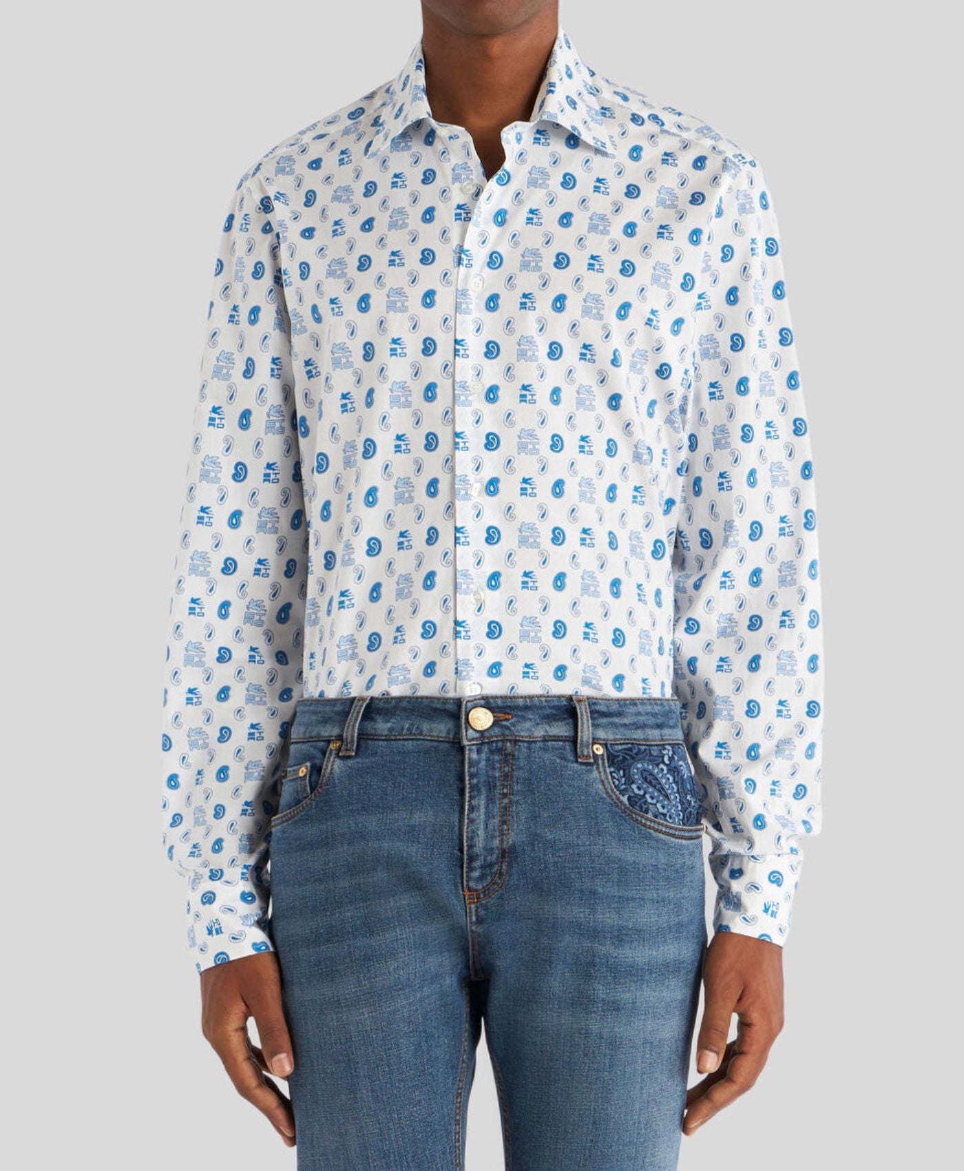 Camisa Logos E Blanco