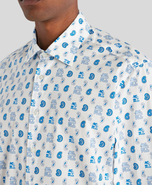 Camisa Logos E Blanco