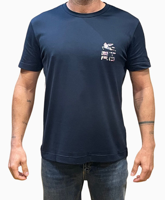 Camiseta Logo E Marino