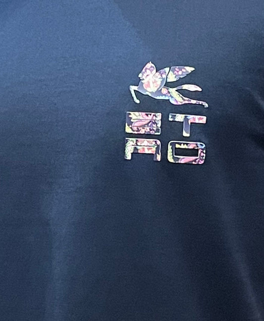 Camiseta Logo E Marino