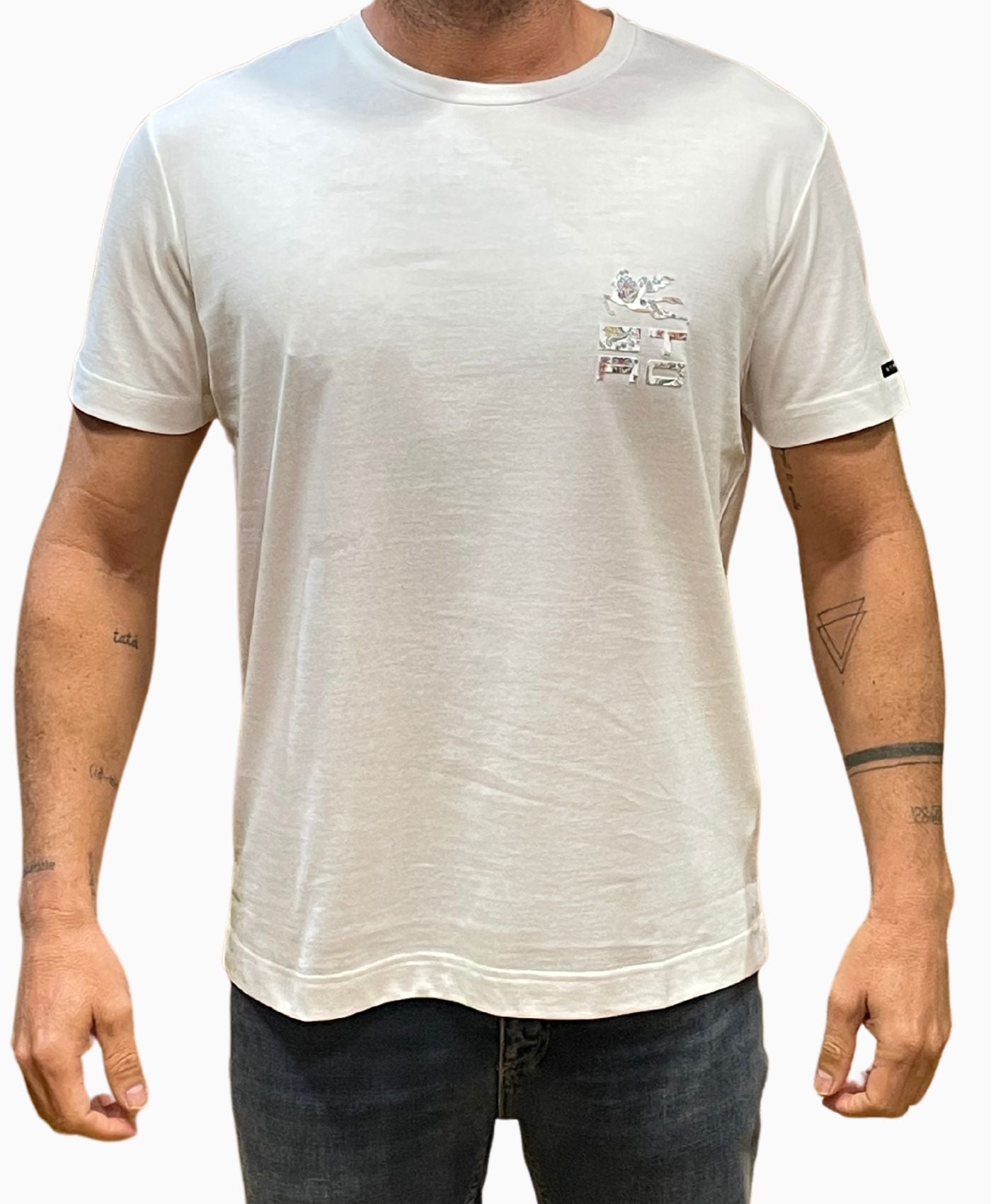 Camiseta Logo E Blanco