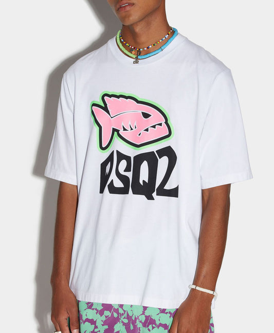 Camiseta Piraña Blanco