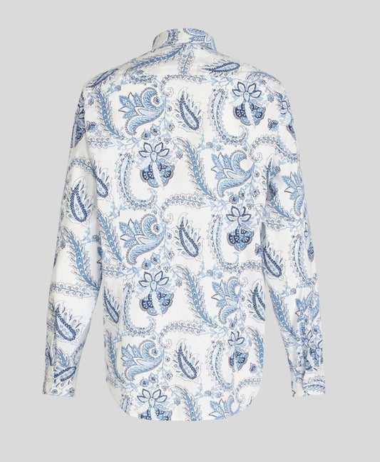 Camisa Paisley Floral Blanco