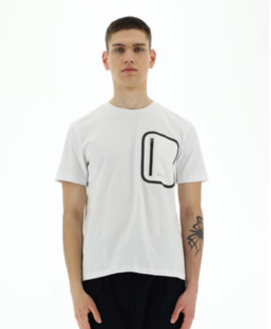 Camiseta  Bolsillo Blanco