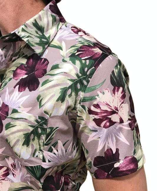 Camisa Sorbettino Lila/Ocre