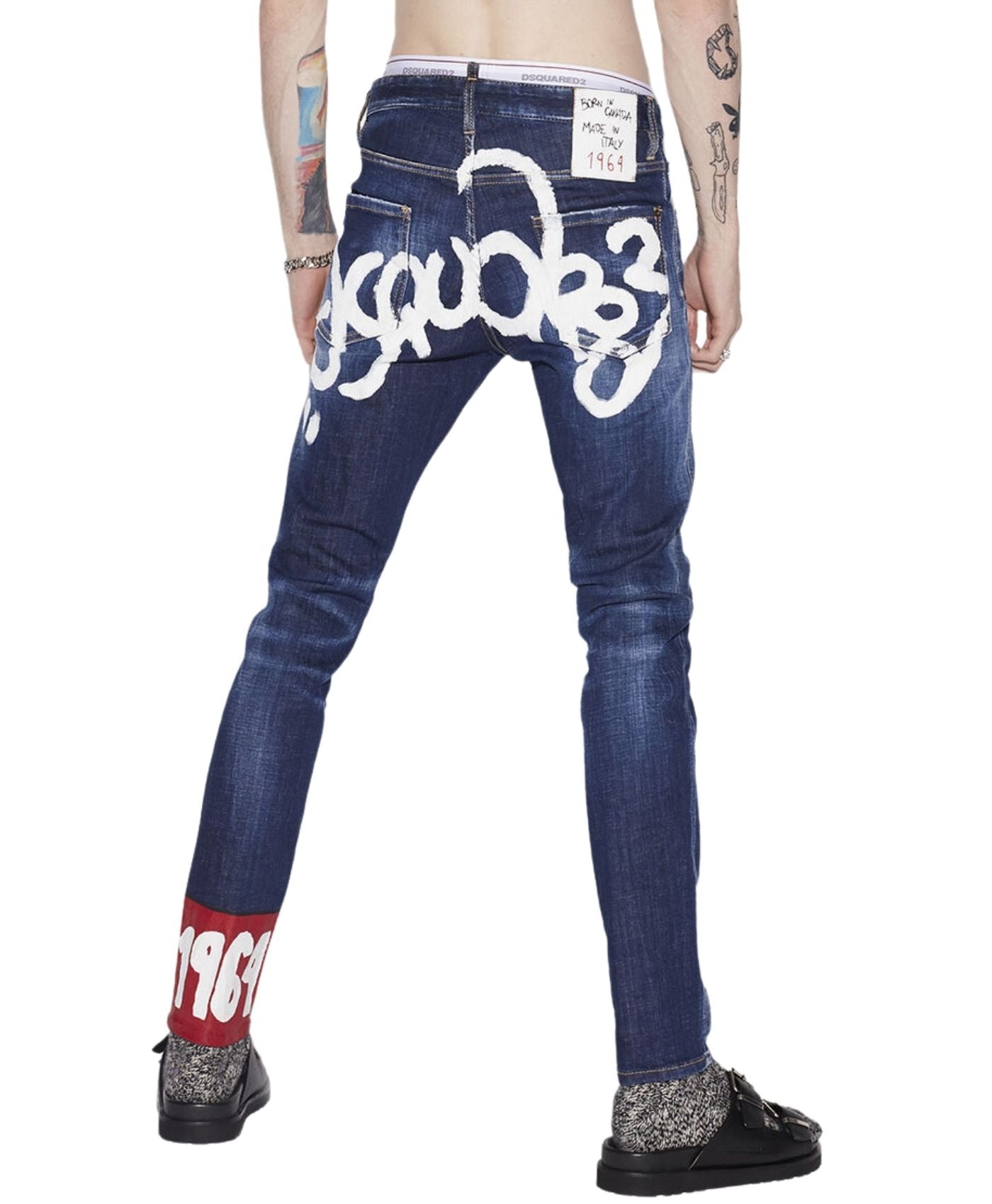 Jeans L.A. customized cool guy cropped Marino