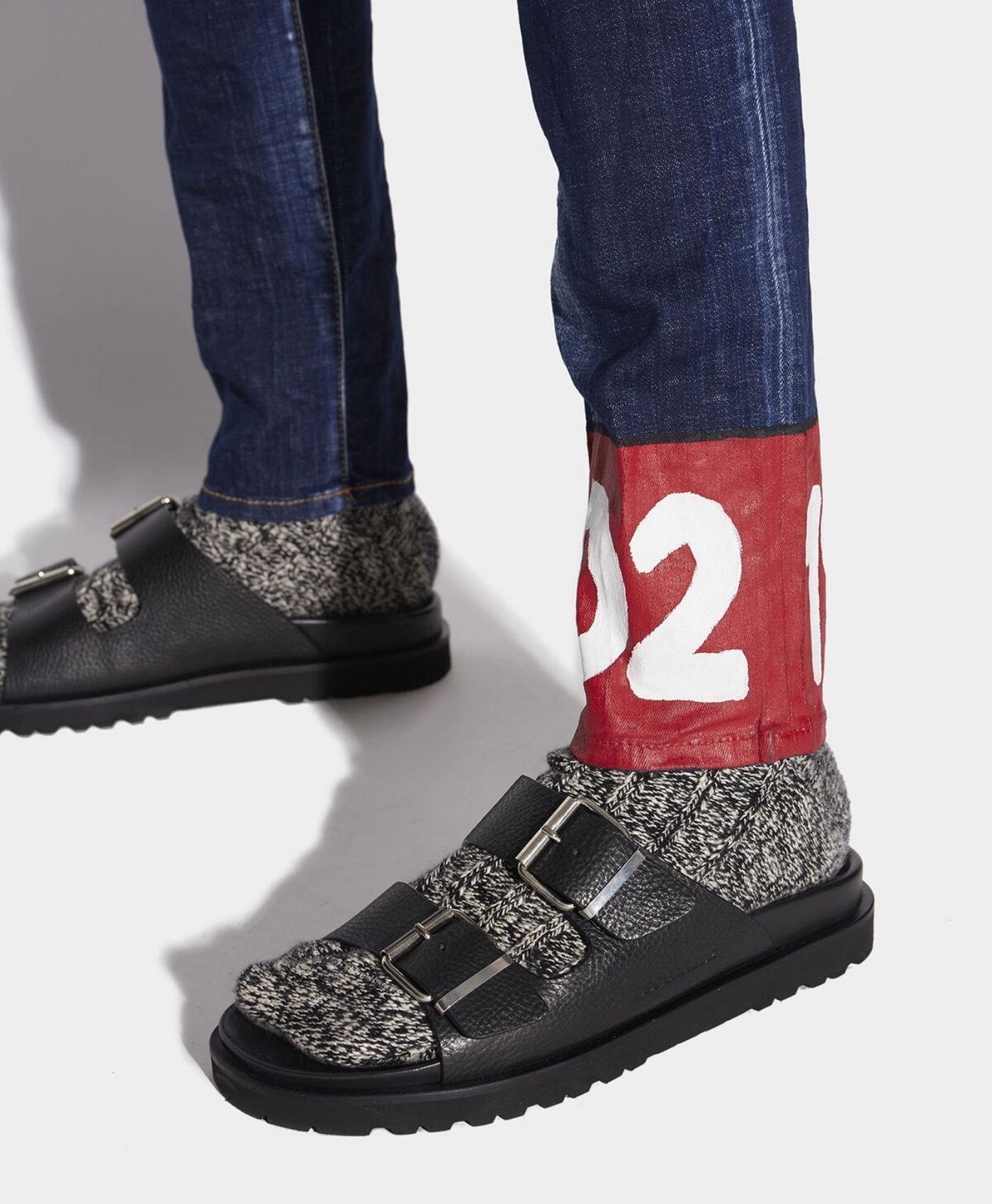 Jeans L.A. customized cool guy cropped Marino