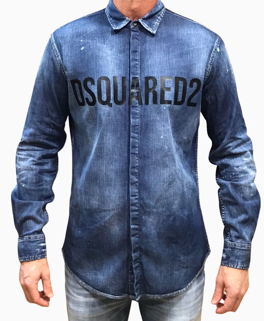 Camisa D2 Relax Dan Azul Medio