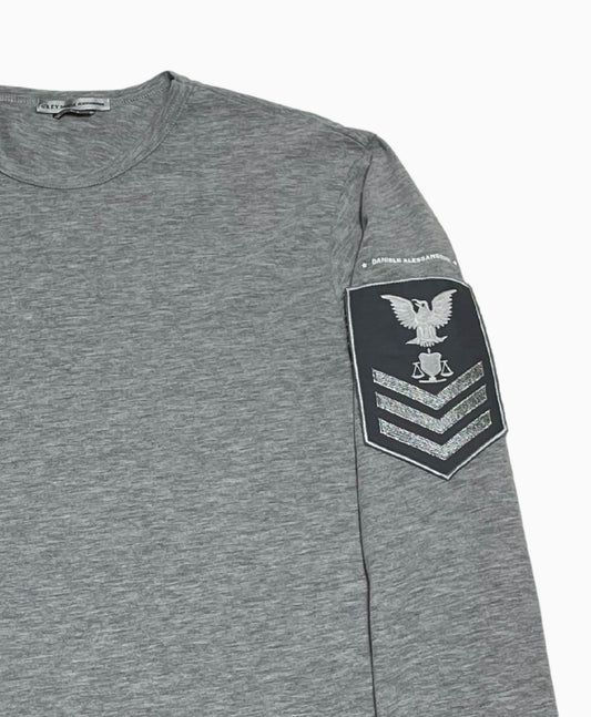 Camiseta plotone patch Gris