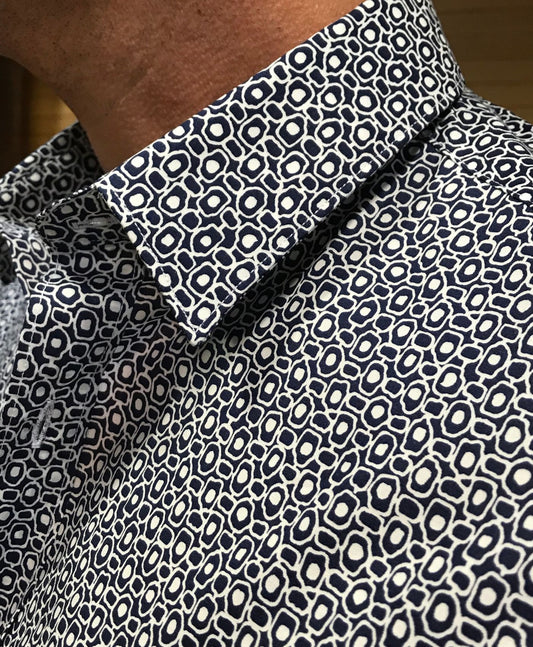 Camisa Marino/Blanca